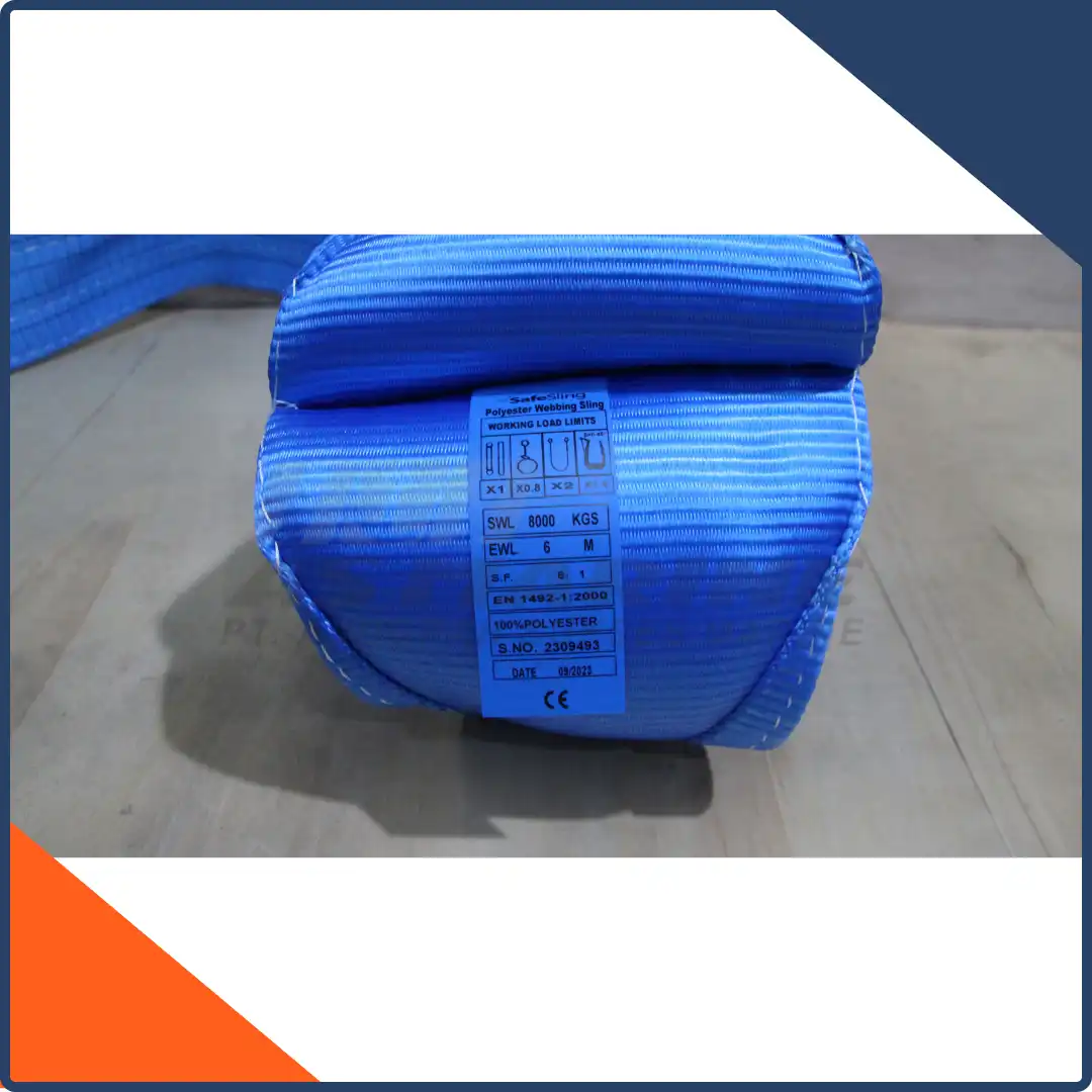 Webbing Sling Belt / Tali Angkat 8 Ton x 6 Meter Safesling